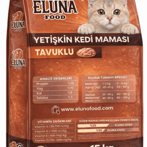 Eluna Food Tavuklu Yetişkin Kedi Maması 15 Kg